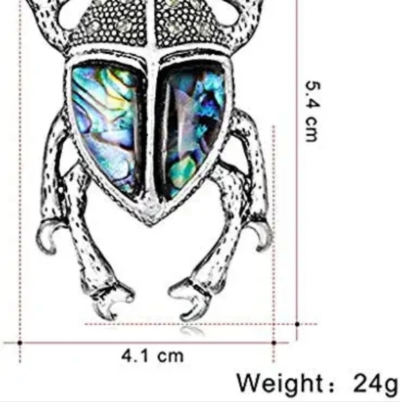 New Abalone Shell Pin Brooch. - Picture 3 of 16